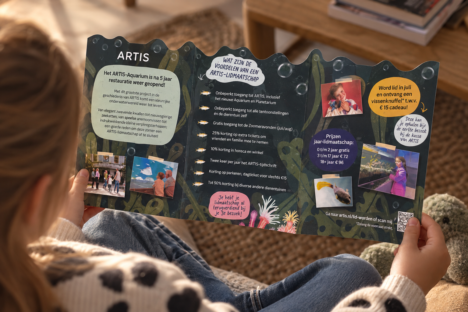 Kind met ARTIS folder